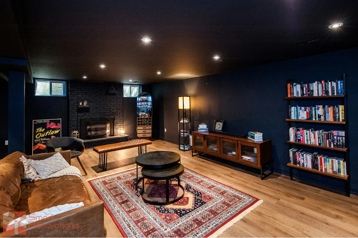 Average basement remodel with framing and waterproofing in a Toronto home