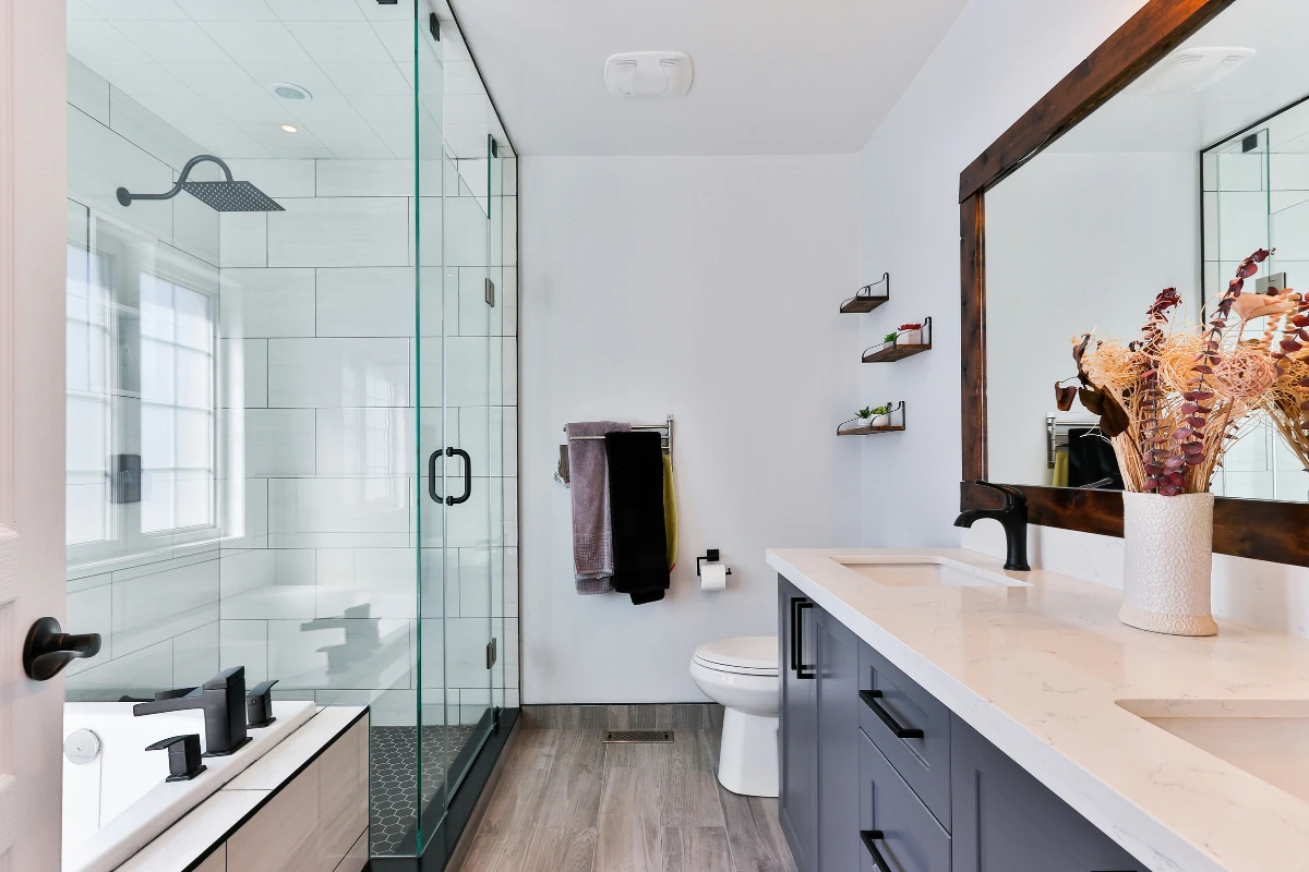 Average mid-range bathroom remodel in a Toronto area home