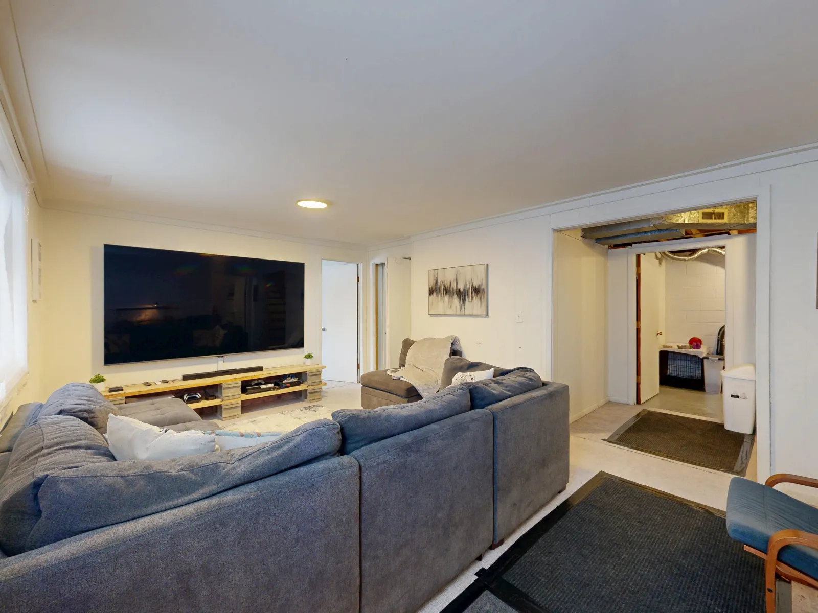 City inspector checking a legal basement apartment in Toronto